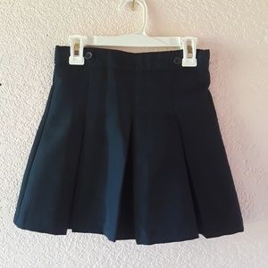 Navy Dockers Pleaded Skirt